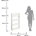 Dětský regál Dici 118 cm bílý