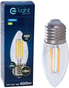 LED žárovka Glight 4W E27 teplá bílá