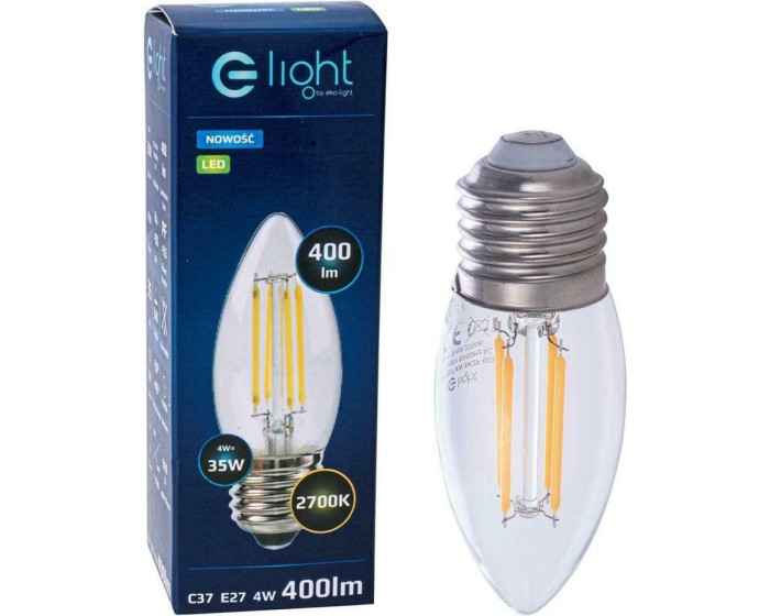 LED žárovka Glight 4W E27 teplá bílá