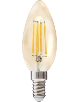 LED žárovka Flame Straight 2W E14 teplá bílá