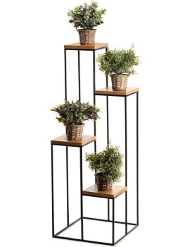 Stojan na květiny Quattro 110 cm černý