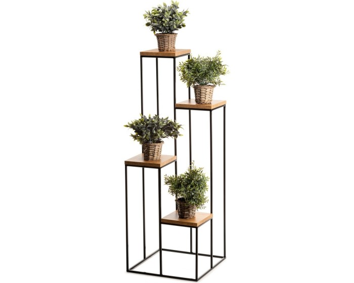 Stojan na květiny Quattro 110 cm černý