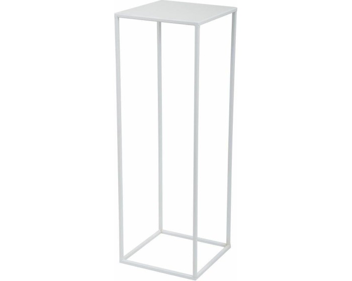 Květinový stojan SILVIA 70 cm bílý