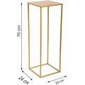 Stojan na květiny Glenn 70 cm zlatý