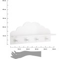 Nástěnný věšák s poličkou Cloud bílý