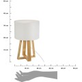 Noční lampa Molu bílá 34,5 cm