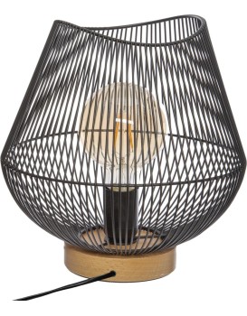 Drátěná stolní lampa Jena 28 cm černá