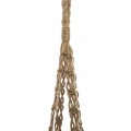 Závěsný jutový květináč UOL 74 cm bílý