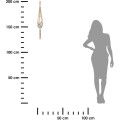 Závěsný jutový květináč UOL 74 cm bílý