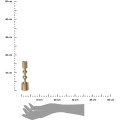 Svícen Dina 16 cm zlatý