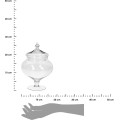 Skleněná dóza AURELIA 28 cm čirá