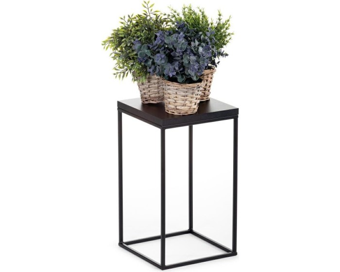 Květinový stojan CHARR I 40 cm černý
