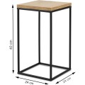 Stojan na květiny Basic Loft 40 cm černý