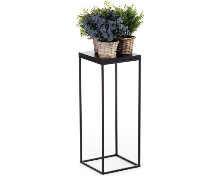Květinový stojan CHARR 60 cm černý