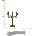 Pětiramenný svícen Leland 27 cm zlatý