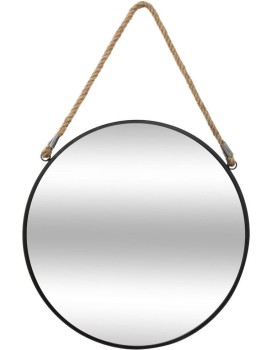 Nástěnné zrcadlo Kurin 38 cm černé