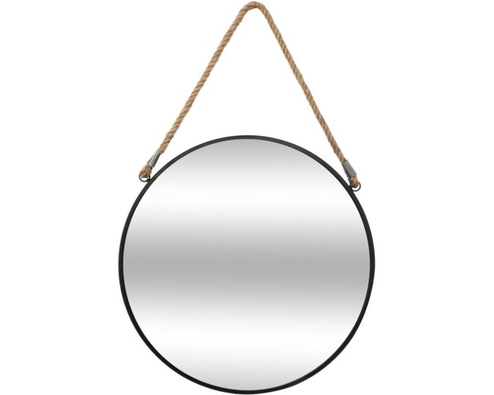 Nástěnné zrcadlo Kurin 38 cm černé