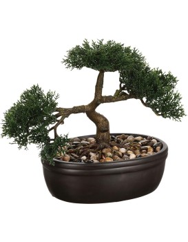 Umělá rostlina v květináči BONSAI 23 cm zelená 