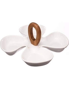 Porcelánová dělená miska bílá