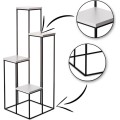 Květinový stojan LOFT 110 cm černý/bílý