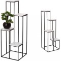 Květinový stojan LOFT 110 cm černý/bílý