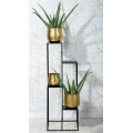 Květinový stojan LOFT 110 cm černý