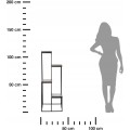 Květinový stojan LOFT 110 cm černý