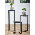 Květinový stojan CHARR 80 cm černý