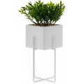Květináč na stojanu Mizu I 23 cm bílý