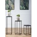 Květinový stojan CHARR 60 cm černý