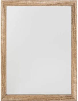 Koupelnové zrcadlo BASIC 34x44 cm hnědé 