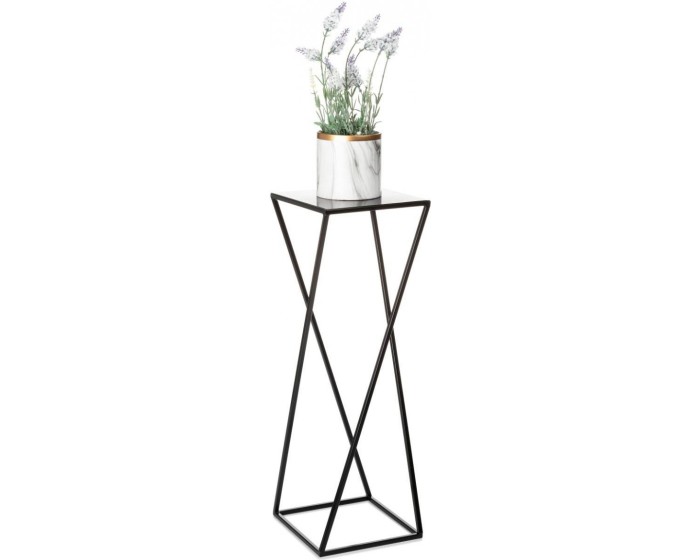 Stojan na květiny LEKOK 70 cm černý