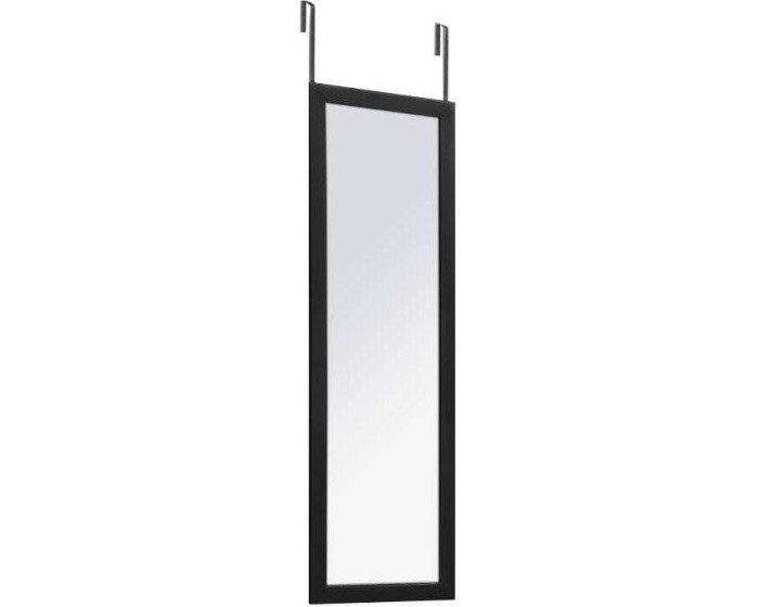 Závěsné zrcadlo na dveře HAGGY 110x36 cm černé