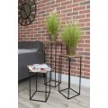 Stojan na květiny Basic Loft 40 cm černý