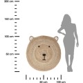 Kulatý koberec Bear 100 cm hnědý