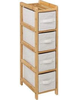 Koupelnový regál TIDY BOX 78,5 cm bambus/béžový
