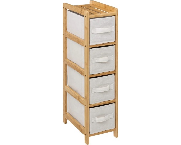 Koupelnový regál TIDY BOX 78,5 cm bambus/béžový