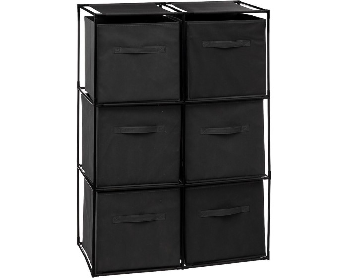 Modulární regál CUBE 98 cm černý