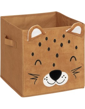 Dětský úložný box Leopard hnědý