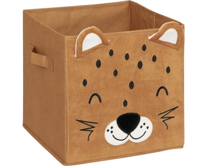 Dětský úložný box Leopard hnědý