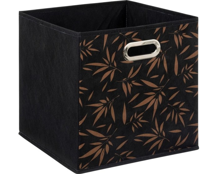 Úložný box HARMONY 31x31 cm černý