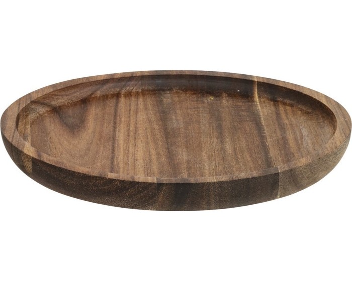 Dekorativní talíř WOODO 20 cm akáciové dřevo