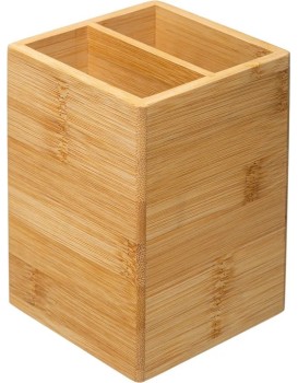 Organizér na příbory Bamby 2 přihrádky bambus