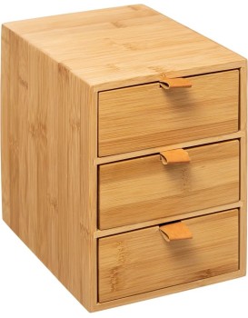 Bambusový organizér TRIDENT hnědý 