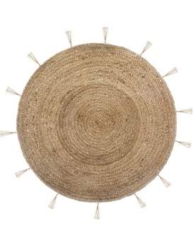 Kulatý jutový koberec SILVY 80 cm hnědý