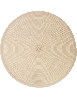 Kulaté prostírání Braid 38 cm béžové