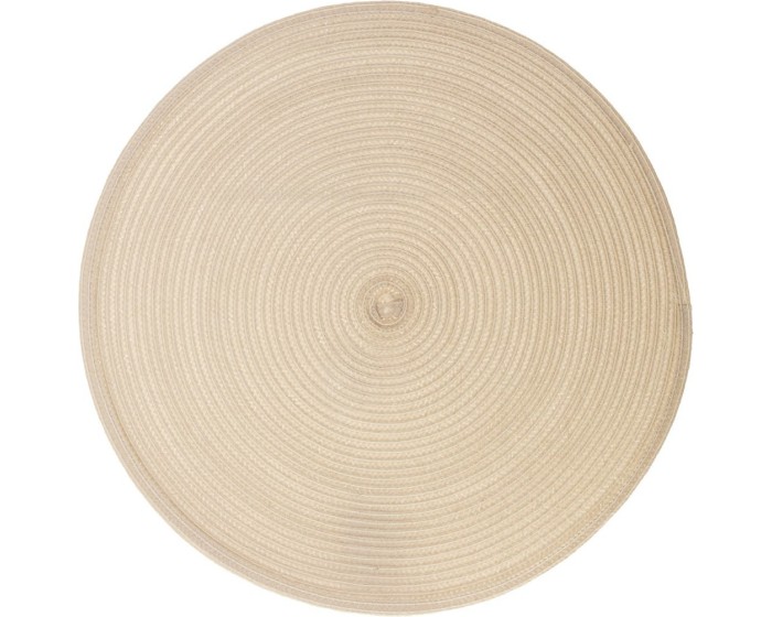 Kulaté prostírání Braid 38 cm béžové