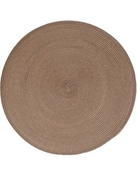 Kulaté prostírání BRAID 38 cm taupe