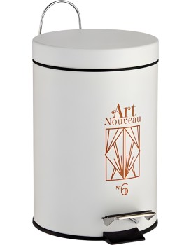 Odpadkový koš ART DECO 3 L bílý 