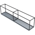 Závěsná police LOFT 120 cm černá